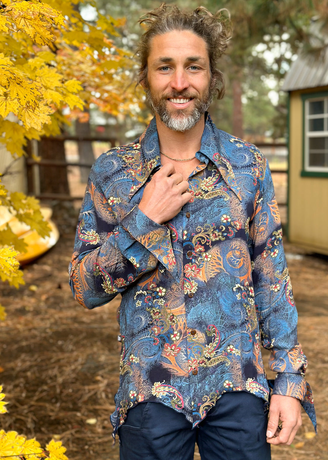 Tシャツ・カットソー A.W.A.K.E. MODE FW23 Organdy 80s shirt (T03GT14 GREEN) 20235010_50251141_1000.jpg