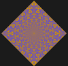 Purple w/ Gold Print