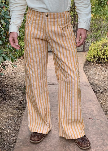 パンツ wide buggy stripe slacks used HOCANDY Womens Striped Pants Barrel Jeans Baggy Streetwear